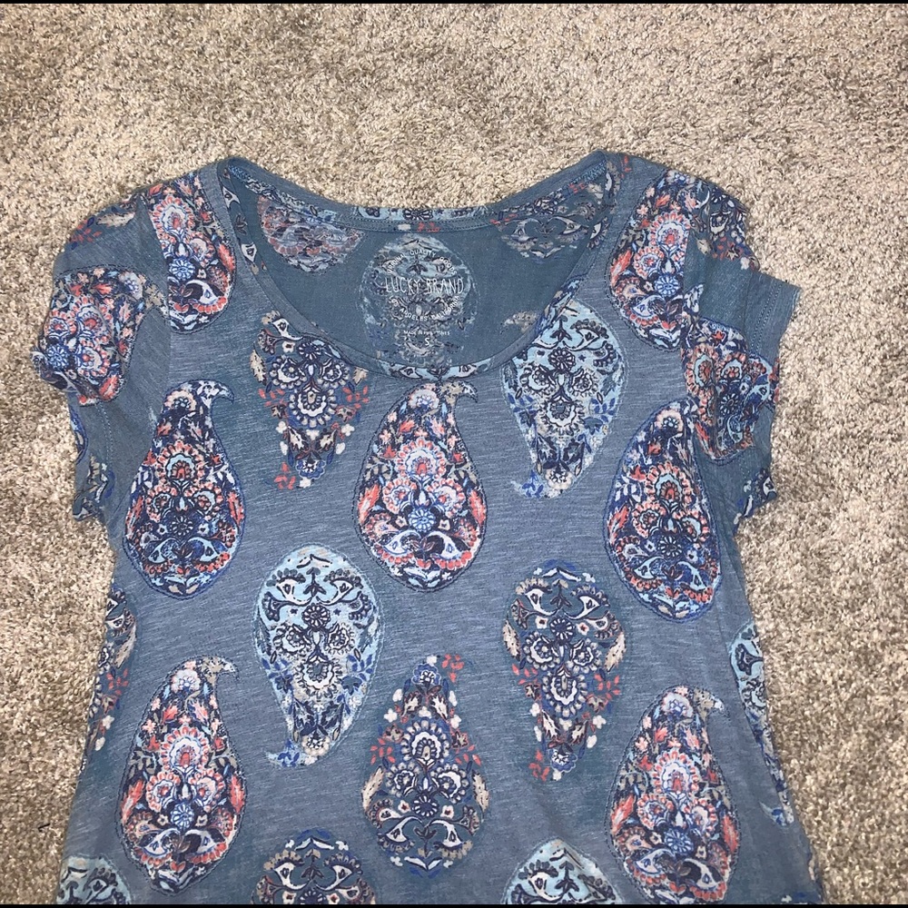Lucky Brand Blue & Pink Shirt size S - Picture 5 of 10